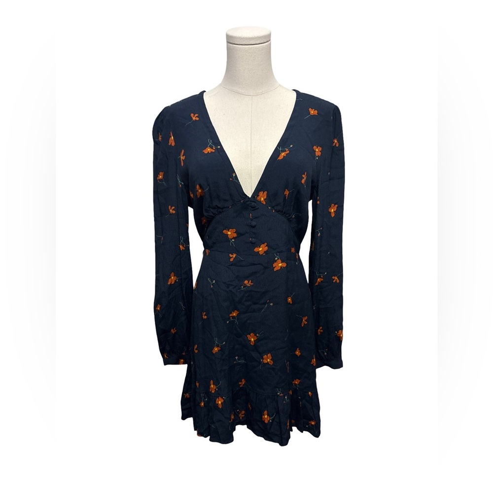 Dress Forum Los Angeles Floral Navy Dress - M